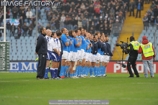 2009-11-21 Udine - Italia-Sud Africa 0726 Squadra